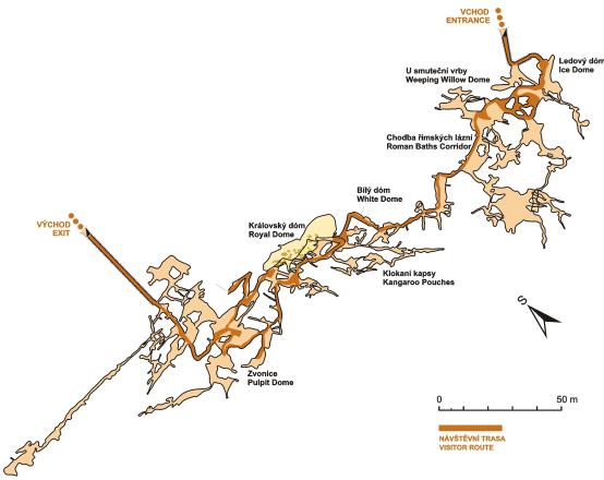 jeskyně Na Pomezí - map